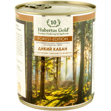 Hubertus Gold Forest Edition с мясом дикого кабана, картофелем, ежевикой и зеленью