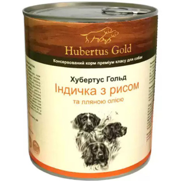 Hubertus Gold Індичка з рисом і льняним маслом