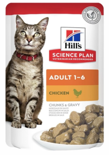 Влажный корм Hill's Science Plan Adult Cat Chicken для кошек, с курицей