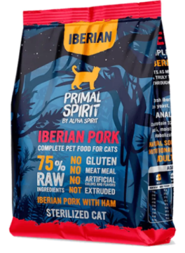 Полнорационный корм для кошек PRIMAL SPIRIT IBERIAN HAM CAT FOOD с иберийской свининой и ветчиной