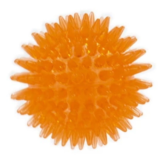 Игрушка AnimAll GrizZzly Колючий мяч для собак, оранжевый