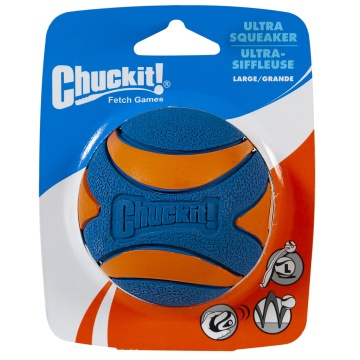 Игрушка Chuckit теннисный мяч ультра с пищалкой для собак