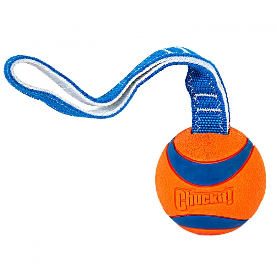 Игрушка Chuckit теннисный мяч ультра с ручкой-ремнем для собак