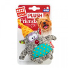 Игрушка для собак Медведь с пищалкой GiGwi Plush, текстиль, 10 см