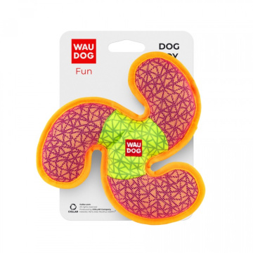 Игрушка для собак WAUDOG Fun, "Пропеллер", Ш 21см, Д 21 см, розовый
