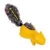 Іграшка для собак Білка з відключається пищалкою, жовтий GiGwi Push to mute, гума, штучне хутро, 30 см
