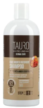 Шампунь для содействия росту шерсти Tauro Pro Line Derma Care Coat Growth Recovery для собак и кошек 