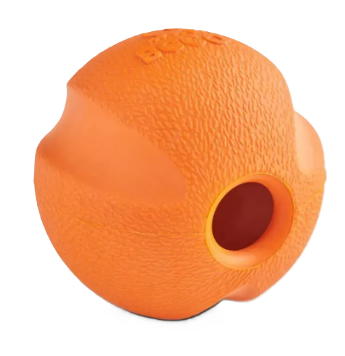 Іграшка м'ячик з отвором для ласощів для собак Beco Pets Fetch Ball Помаранчевий