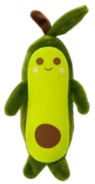 Игрушка для собак MISOKO зверушка-авокадо, плюш, зеленый