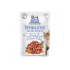 Корм вологий Brit Care Fillets in Jelly Hearty Duck and Turkey Sterilized д/стерилізованих котів філе в желе з качкою та індичкою