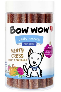 Ласощі  для собак"Bow wow"жувальні палички з білком комахам та колагеном