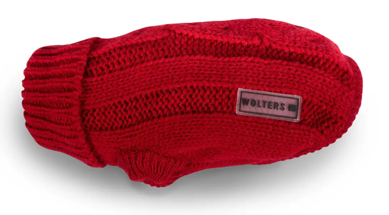 Wolters Cable Knit в'язаний светр для собаки з візерунком коси, червоний