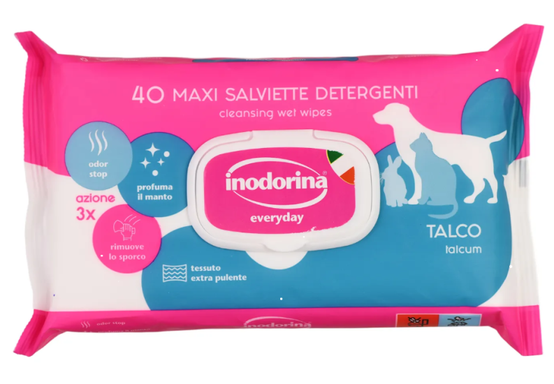 Inodorina Salvietta Pocket Talco - Серветки з тальком