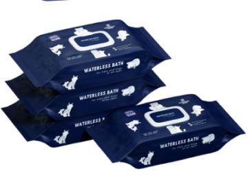 Серветки вологі Pet Clean PET GROOMING POUCH зволожуючі для грумінгу домашніх тварин з легким ароматом квітучої японської вишні