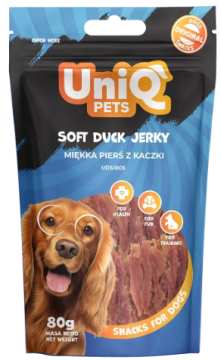 Лакомство для собак UniQ PETS вяленое утиное мясо 