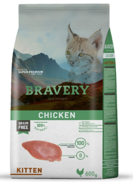 Сухой корм для котят BRAVERY KITTEN Chicken с курицей