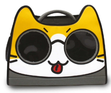 Сумка-переноска Catmania Tomodachi Croci для кошек до 10 кг, серая 