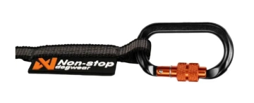 Повідець для собак Touring bungee leash Non-stop dogwear Чорний/Сірий