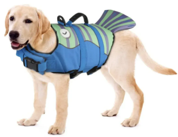 Спасательный жилет Derby Fish Design Blue для собак