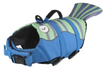 Спасательный жилет Derby Fish Design Blue для собак