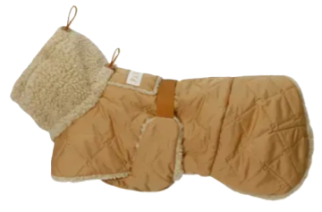 Теплая попона для собак Winter Sherpa Jacket Camel Paikka