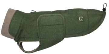 Утепленная куртка для такс и похожих пород собак Cloud7 Brooklyn Dachshound Зеленый