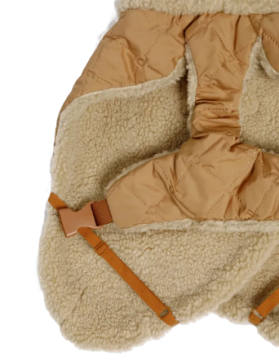 Теплая попона для собак Winter Sherpa Jacket Camel Paikka