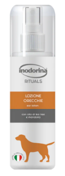 Лосьон Inodorina Lozione Green Orecchie для очистки ушей кошек и собак с маслом чайного дерева и миндаля