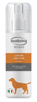 Лосьон Inodorina Lozione Green Orecchie для очистки ушей кошек и собак с маслом чайного дерева и миндаля