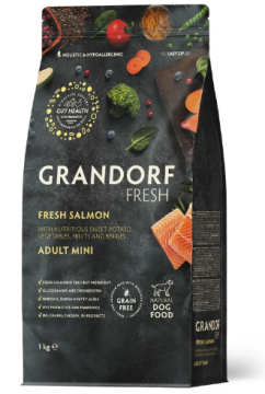 Grandorf FRESH SALMON & SWEET POTATO ADULT DOG MINI - сухой корм для взрослых собак малых пород с лососем и бататом