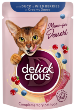 Delickcious Пластівці з качкою та лісовими ягодами у вершковому соусі