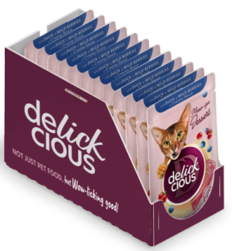 Delickcious Пластівці з качкою та лісовими ягодами у вершковому соусі