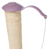 Дряпка для кошенят Trixie Junior Стовпчик-лапа з іграшками сизаль/плюш світло-бузковий/натуральний