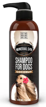 Минерал-спа шампунь RELIQ Mineral Spa Coconut Shampoo для собак с экстрактом кокоса и ванили 