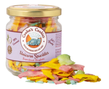 Натуральная веганская посыпка для собак Cooka's Cookies Unicorn Sparkles 100% кокос  