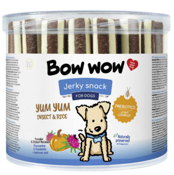 Ласощі  для собак"Bow wow"палички з рисом та білком комах