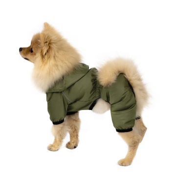 Комбинезон-дождевик для собак Barksi Textile Оливковый 