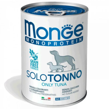 Консерва для собак Monge Dog Solo 100% Тунец