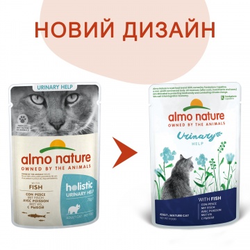 Almo Nature для профилактики мочекаменной болезни у взрослых кошек с рыбой