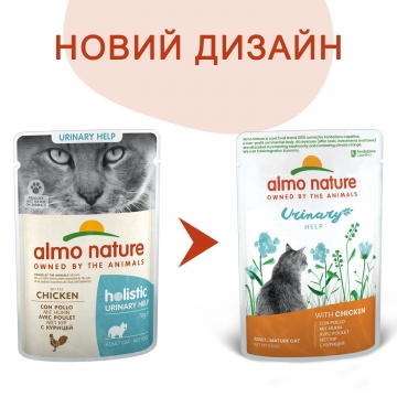 Almo Nature для профилактики мочекаменной болезни у кошек с курицей