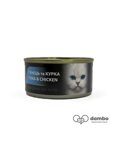 Консервы AnimAll для кошек, тунец с курицей