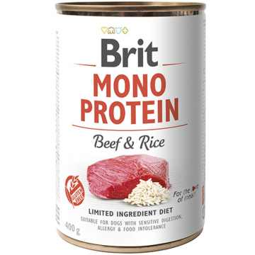 Brit Mono Protein Dog с говядиной и рисом