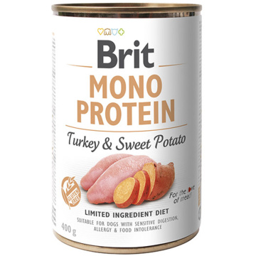 Brit Mono Protein Dog с индейкой и сладким картофелем