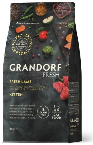 Grandorf FRESH LAMB & SWEET POTATO KITTEN - Сухой корм для котят ягненок с бататом