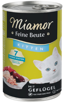 Miamor Feine Beute mit Geflügel ПТИЦА, беззерновой полнорационный влажный корм для котят