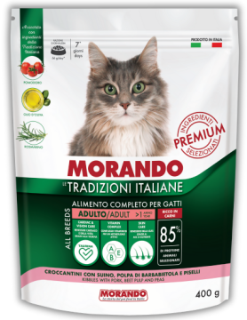 Сухой корм для кошек Morando Tradizioni со свининой, горохом и свеклой 