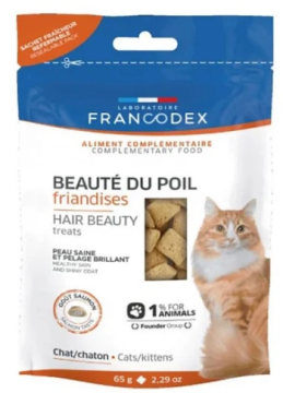 Ласощі для котів «Francodex Beauty of the coat» для шкіри та шерсті