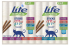 Ласощі для котів LifeCat палички, мікс 50g (10 x 5g): 3 Курка/печінка+3 Індичка/Яловичина+2 Лосось/Форель+2 Ягня/Телятина