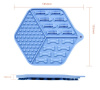 Коврик-кормушка силиконовый WahoPet licky mat 200 мл, 18,5 х 15,5 см (синий)