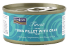 Натуральный влажный корм для кошек Fish4Cats Finest Филе тунца с крабом